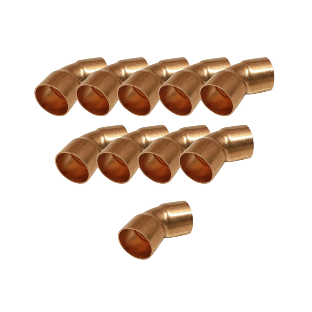 Copper Elbow 22mm 45° 10 Pack