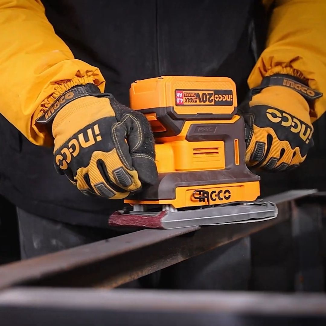Ingco 20V Finishing Sander | Brushless | P20S