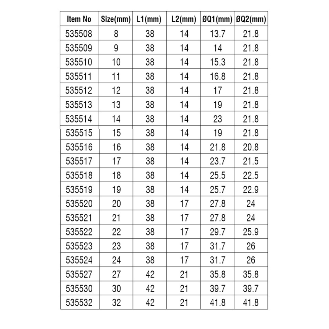 Harden Socket Hexagon 1/2
