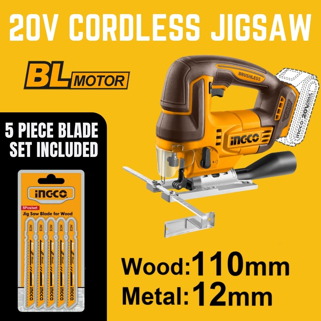 Ingco 20V Jigsaw | Brushless | P20S | CSLI1008