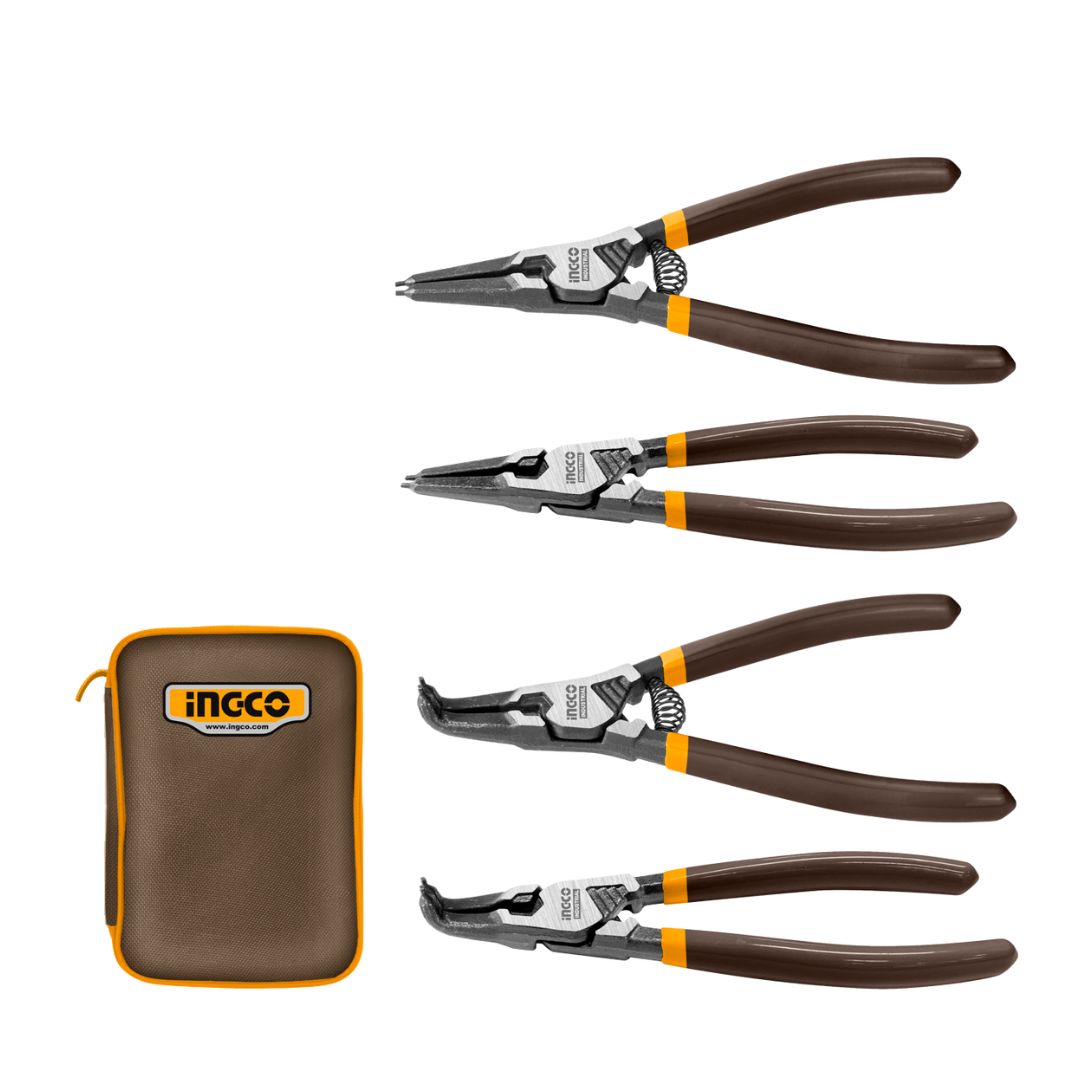 Ingco Plier Set | 4 Piece Circlip | 125 mm