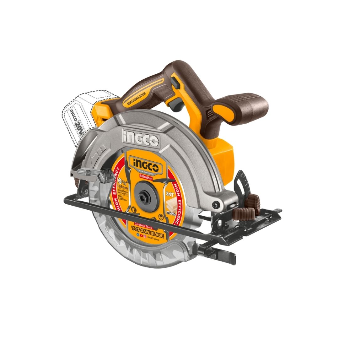 Ingco 20V Circular Saw Brushless | 165 mm | P20S