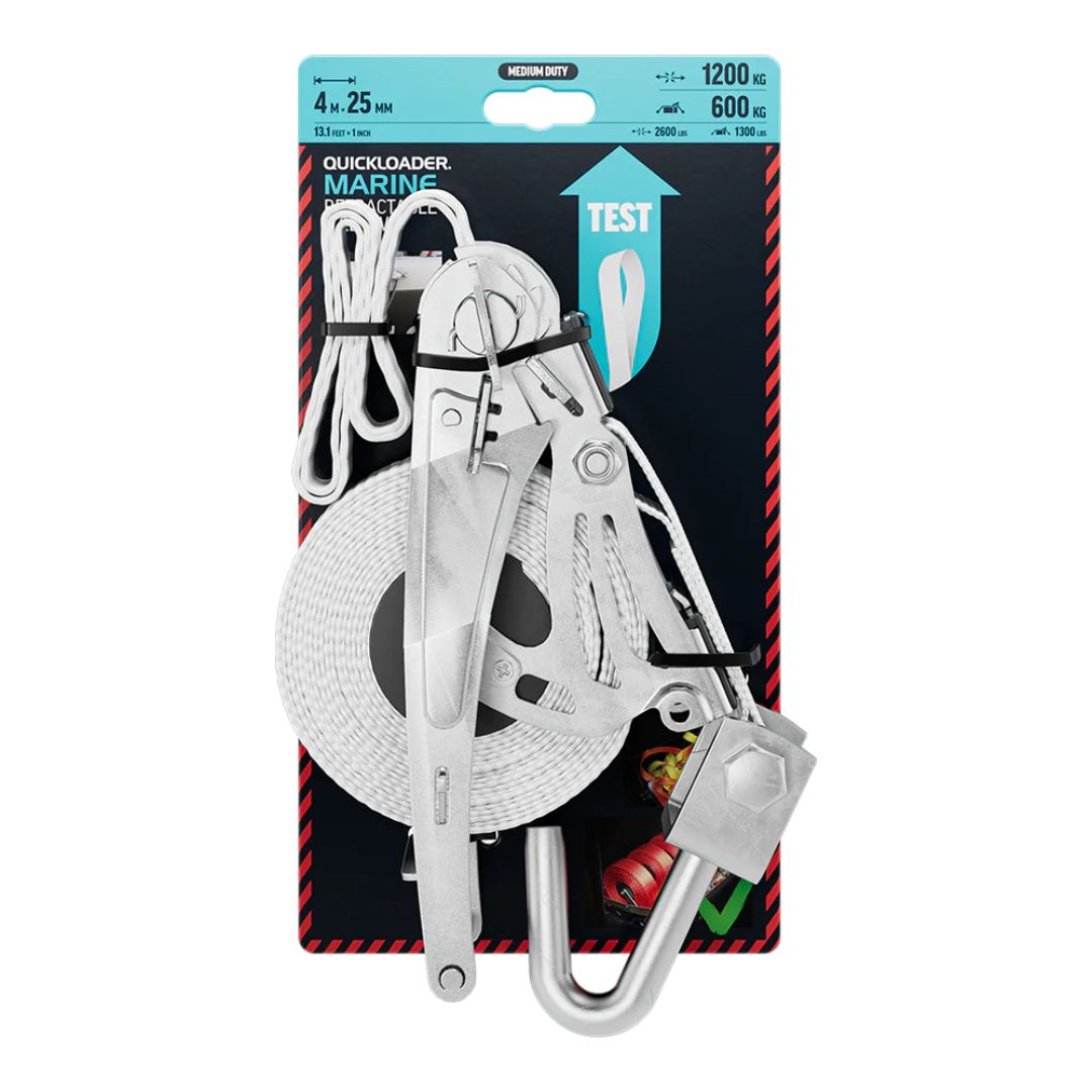 QuickLoader Tie Down | Retractable Marine | Medium Duty