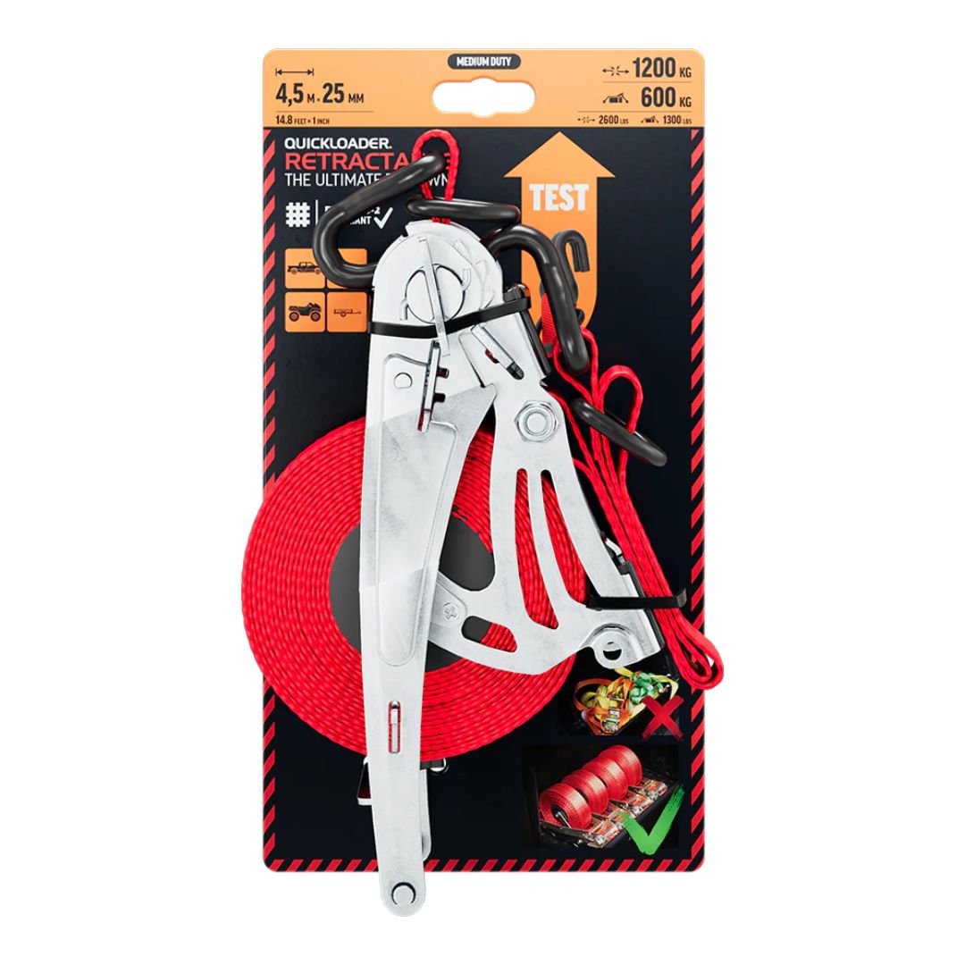QuickLoader Tie Down | Ultimate Retractable | Medium Duty