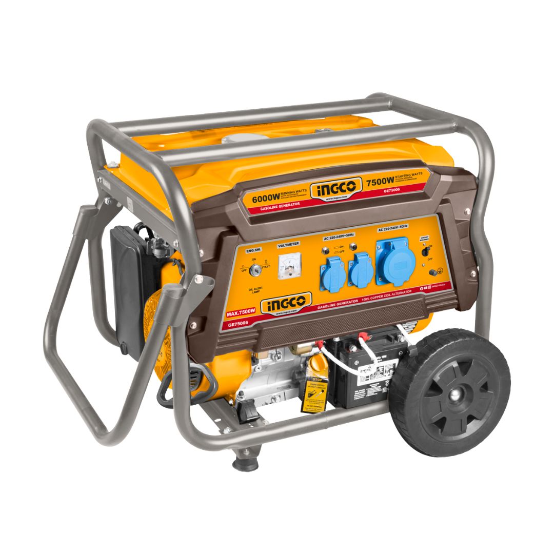 Ingco Gasoline Generator | 7.5 kW | Four Stroke