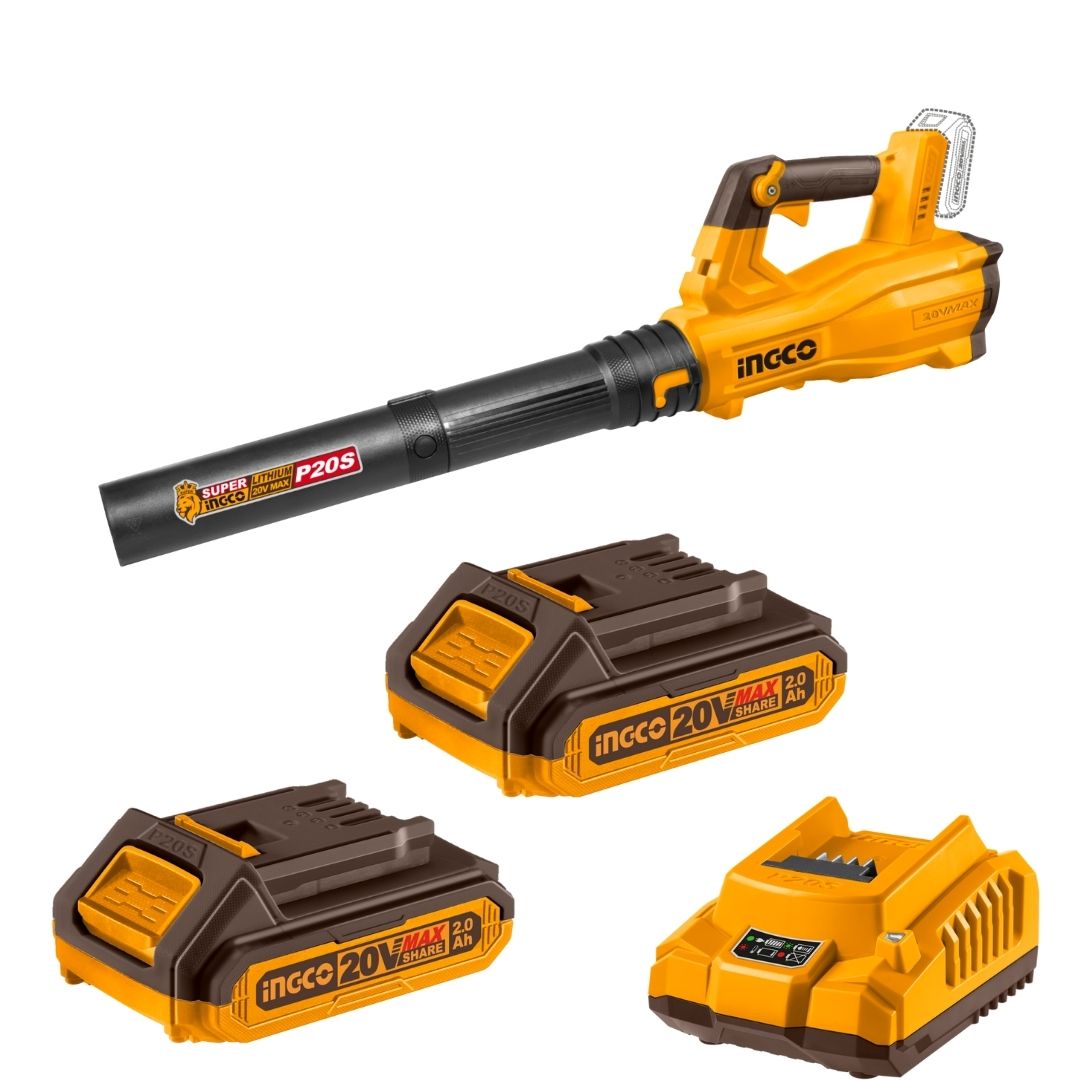 Ingco 20V Leaf Blower Brushless Kit | Variable Speed | P20S