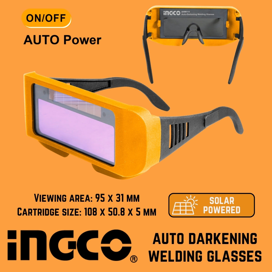 Ingco Auto Darkening Welding Glasses