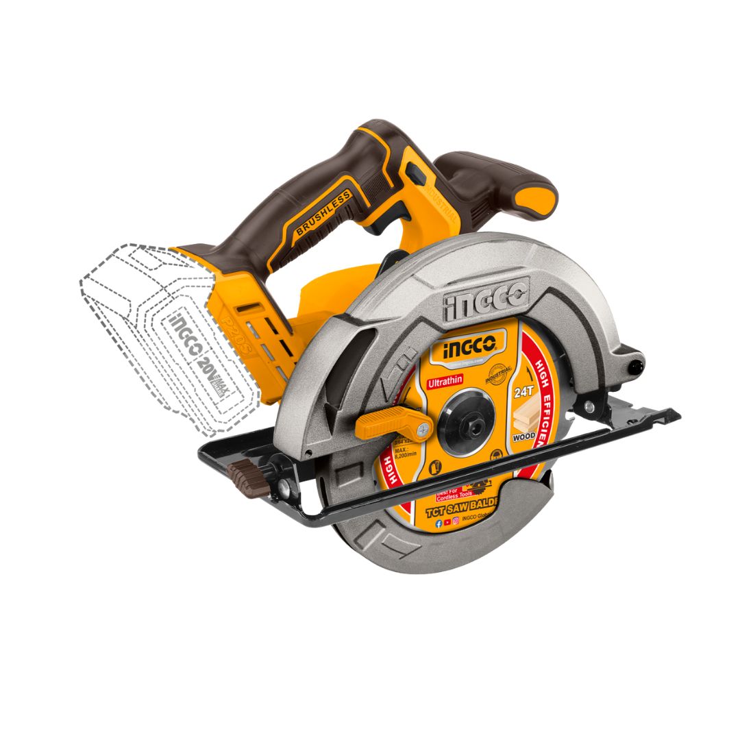 Ingco 20V Circular Saw 185mm Brushless - CSLI1851