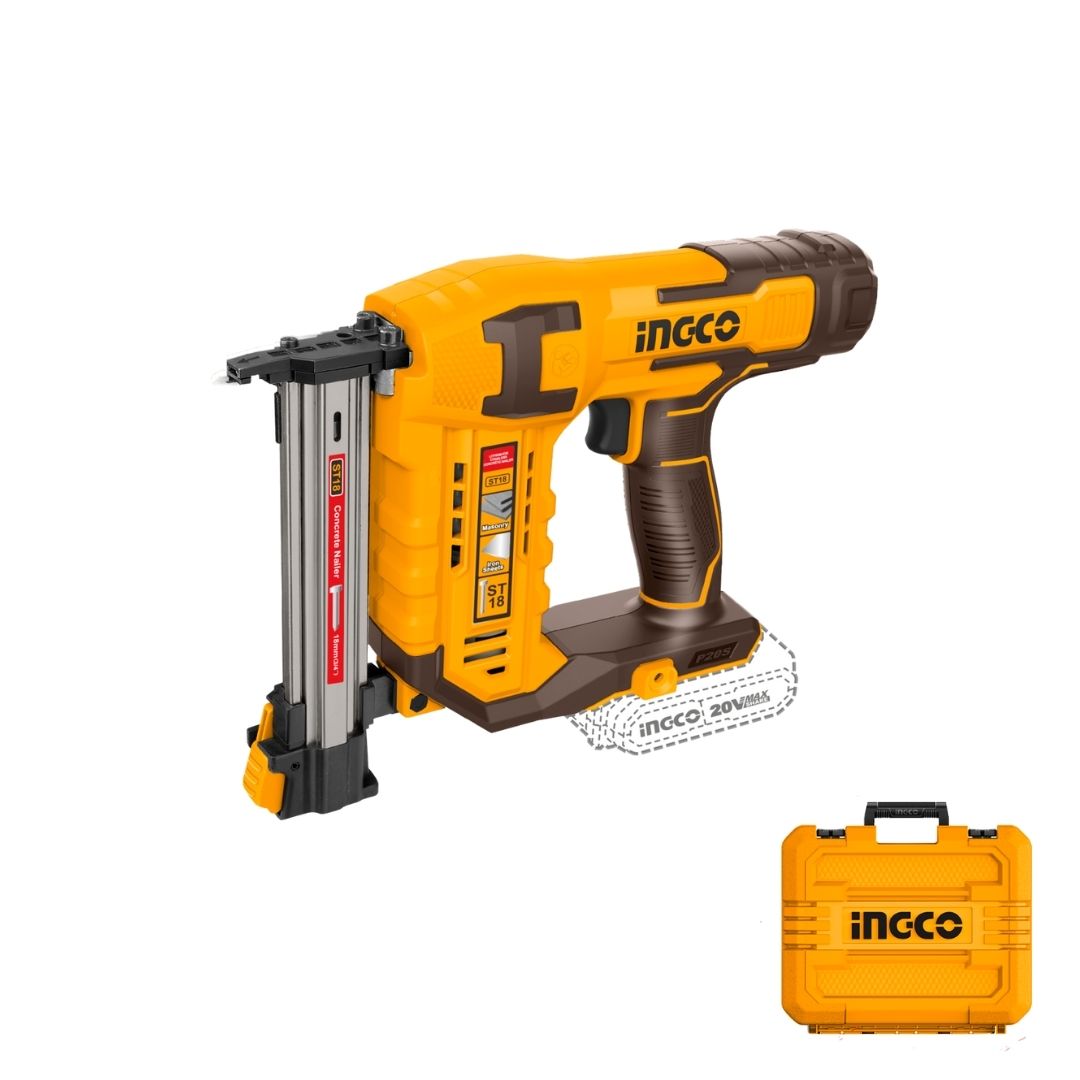 Ingco 20V Conrete Nailer 18 mm | Air Assisted | P20S