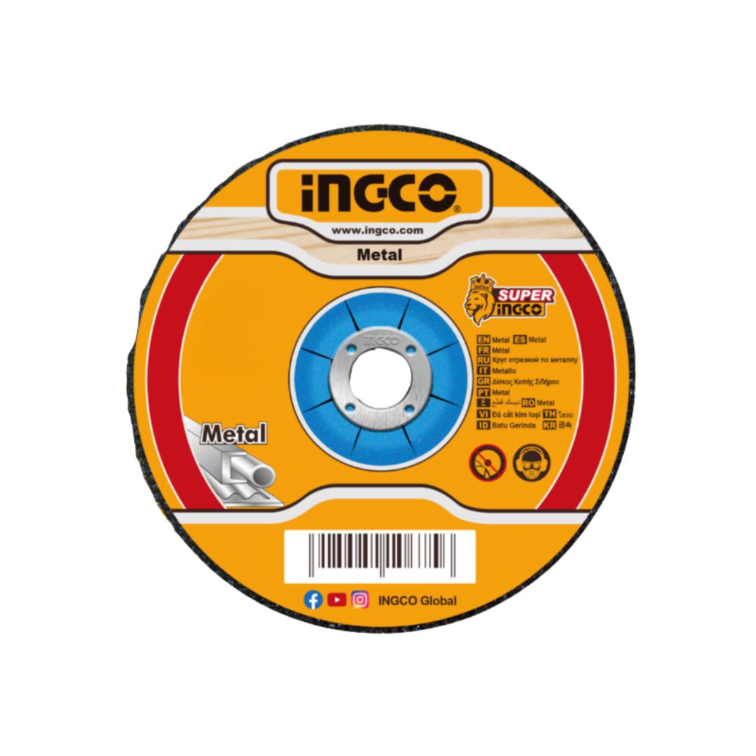 Ingco Grinding Disc Metal 6.0 mm - Depressed Centre