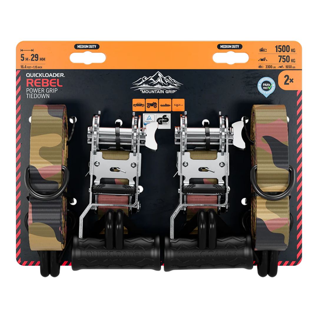 QuickLoader Tie Down | Rebel Camoflage| Medium Duty