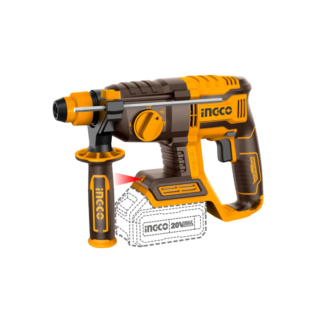 Ingco 20V Roatry Hammer SDS Plus | 22 mm | Brushless | P20S