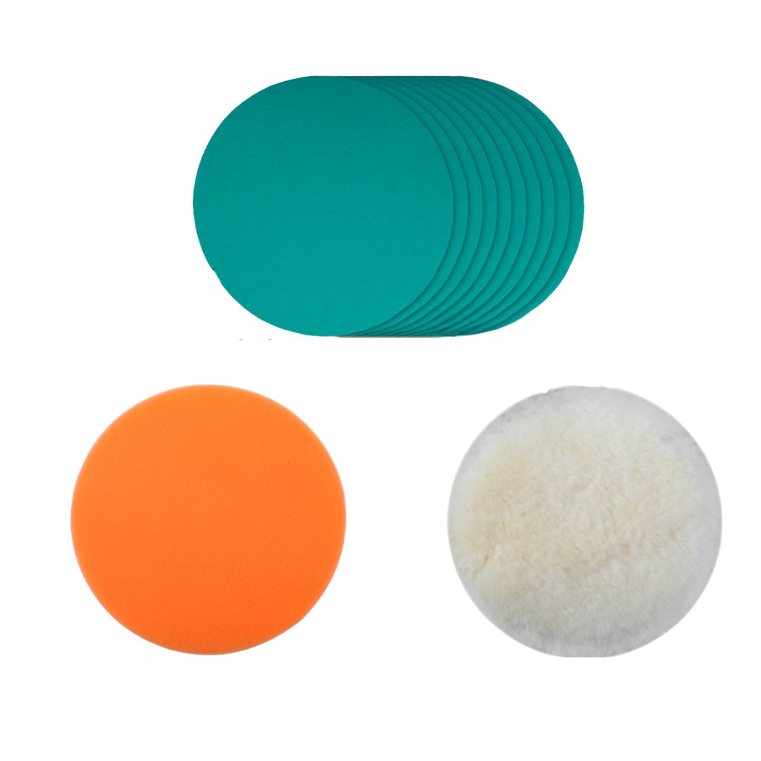 Ingco Polishing Disc Set | 180 mm | 12 Piece Set