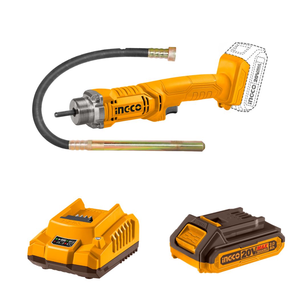 Ingco 20V Concrete Vibrator Kit | 35 x 1 200 mm | P20S