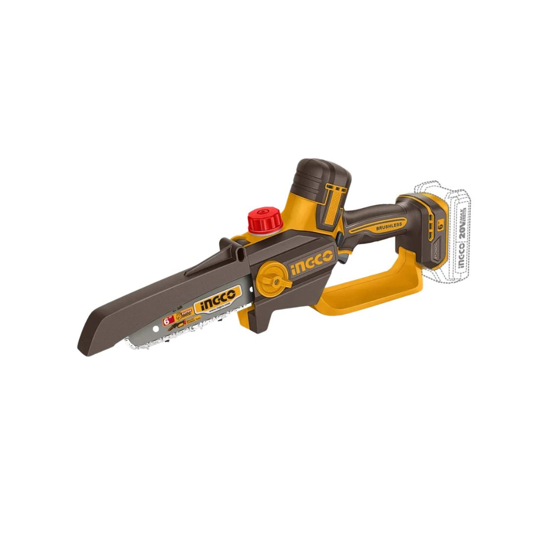 Ingco 20V Chainsaw Brushless | 6" (150 mm) | P20S
