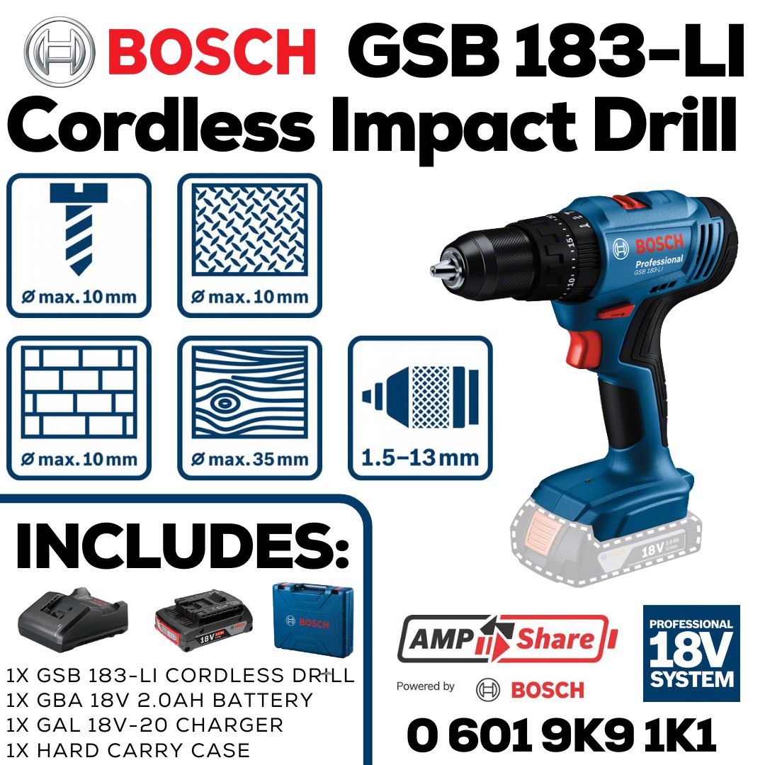 Bosch 18V Cordless Impact Drill - Bethanie Hardware