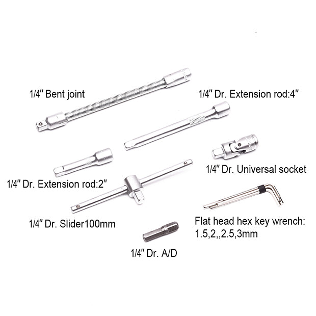 Harden Socket Set 1/4" 46 Piece