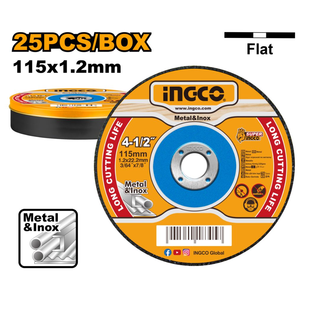 Ingco Cutting Disc Steel 115mm - 25 Pack