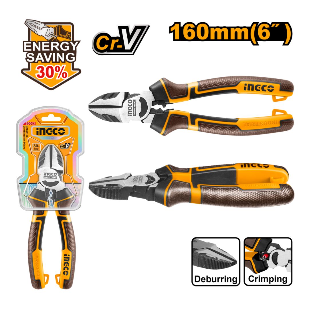 Ingco Plier | Side Cutter | High Leverage - 160 mm (6