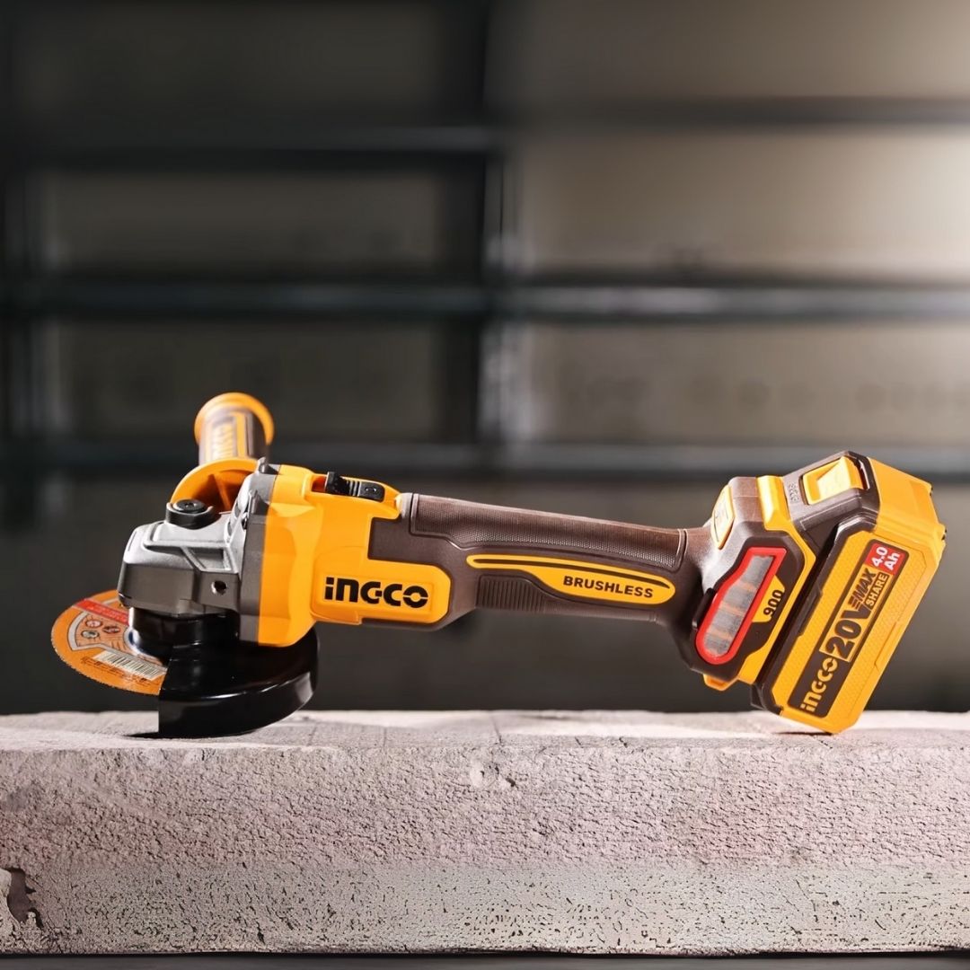 Grender Incco Ingco 20V Angle Grinder 115mm Kit | 900W | Brushless | P20S