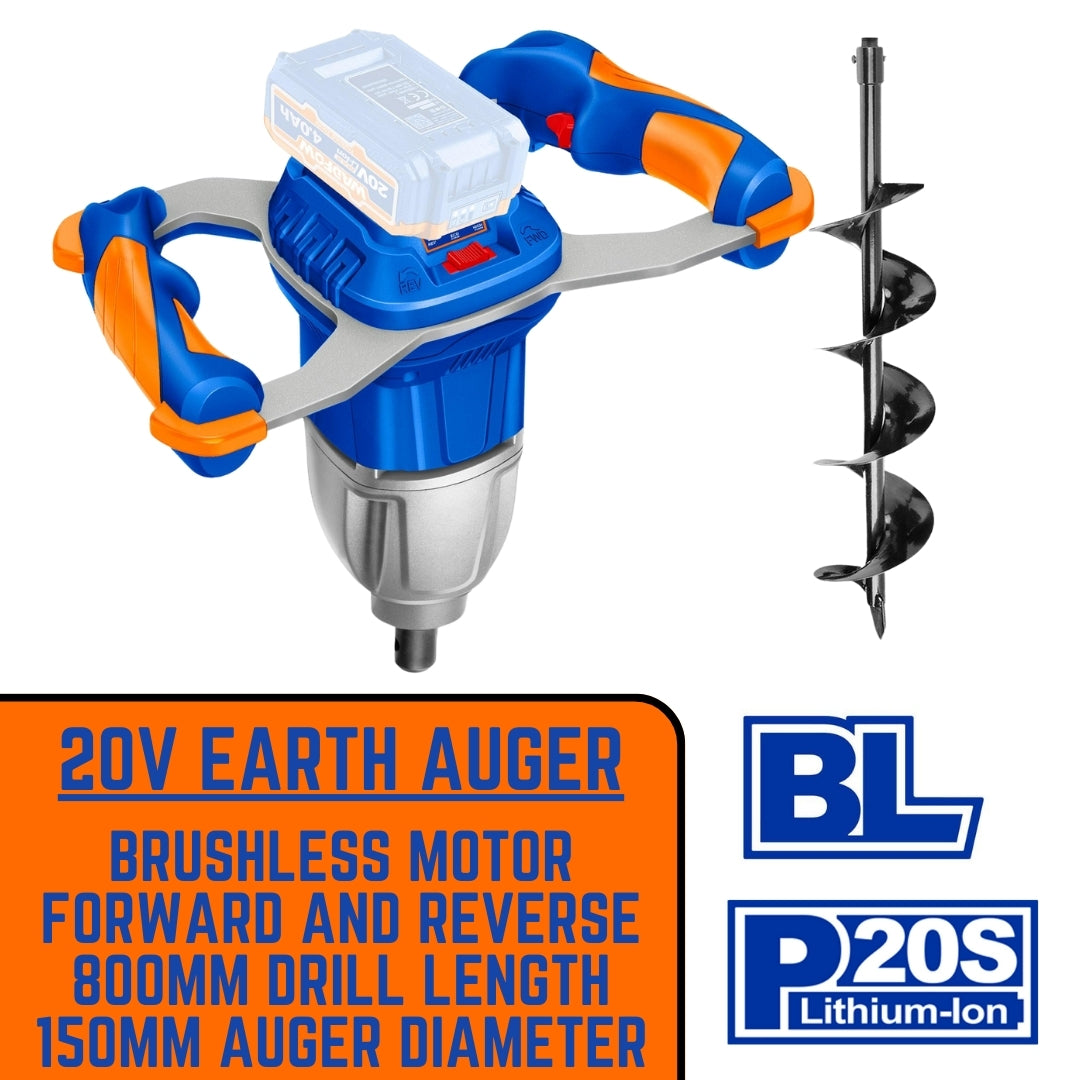 Wadfow 20V Earth Auger Brushless - Bethanie Hardware