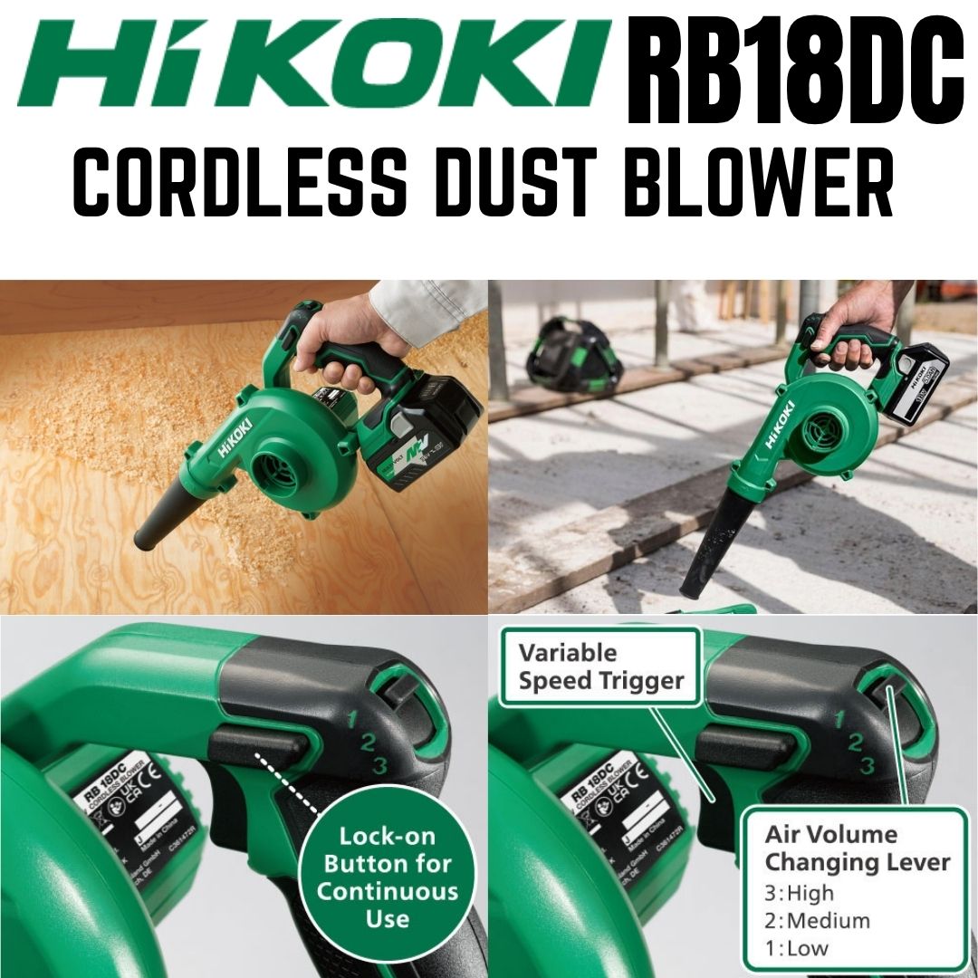 Hikoki 18V Cordless Blower RB18DC | 36V or 18V Batteries