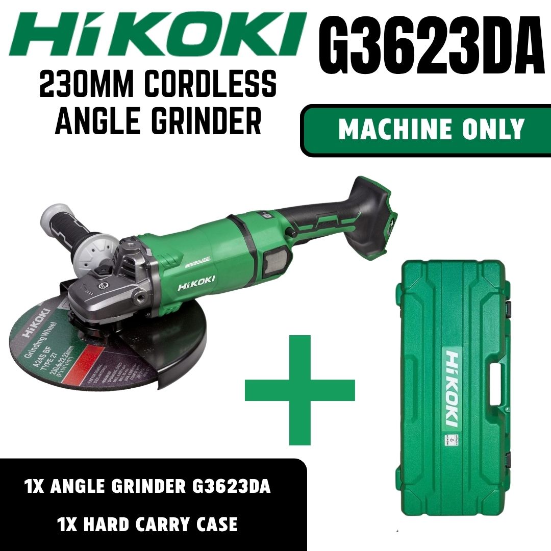 Hikoki 36V Angle Grinder 230mm G3623DA - Bethanie Hardware
