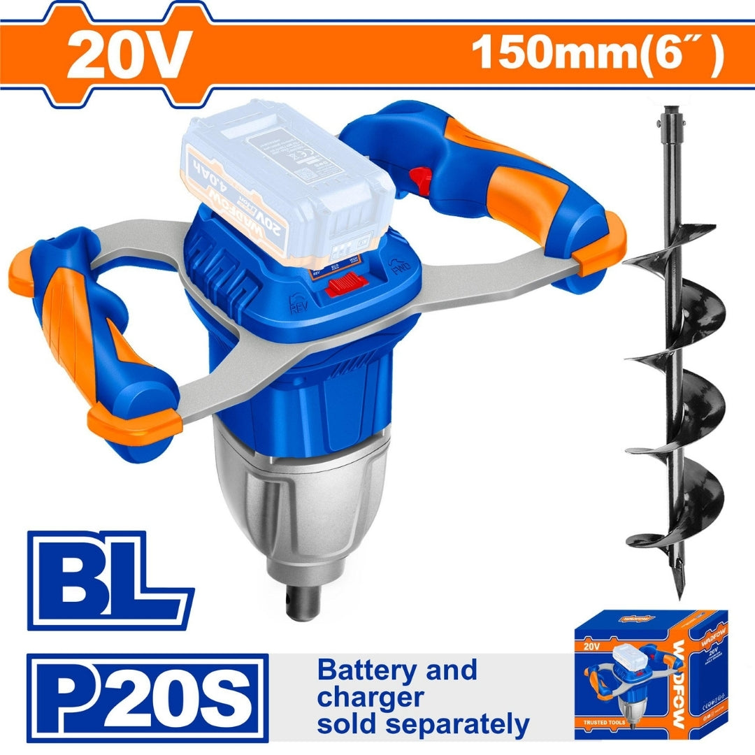 Wadfow 20V Earth Auger | 150mm x 800mm | P20S