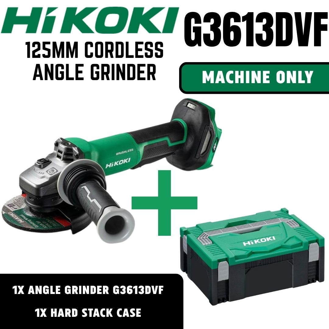 Hikoki 36V Angle Grinder 125mm Paddle G3613DVF | Unit Only