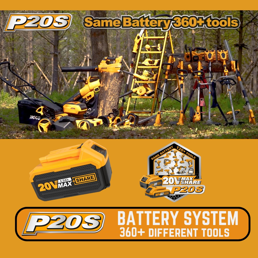 Ingco 20V Chainsaw Brushless | 8" (200 mm) | P20S