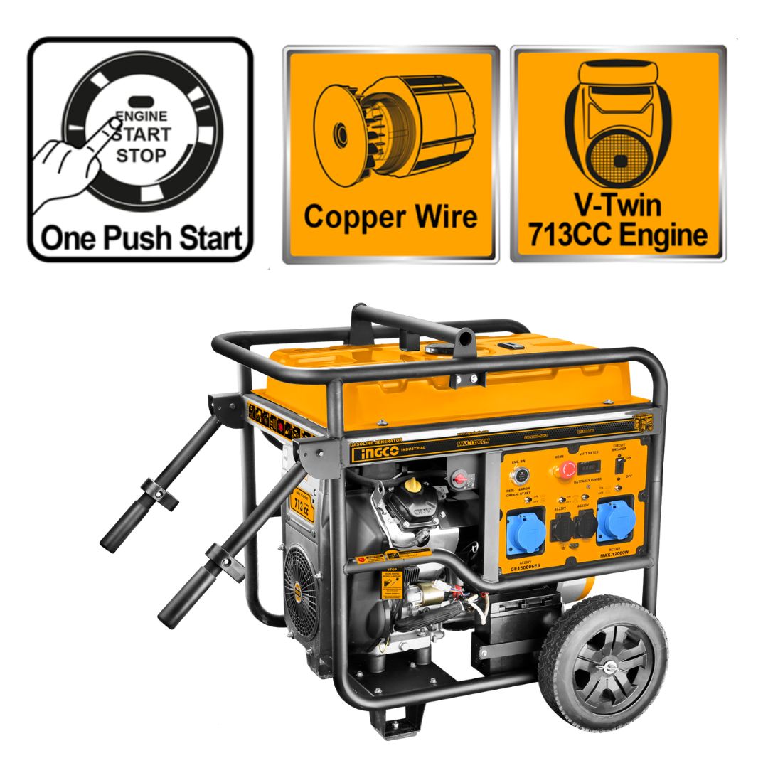 Ingco GENERATOR V TWEELING LUG VERKOEL 12.0KW 