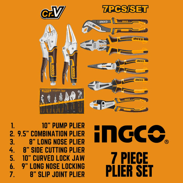 Ingco Plier Set 7 Piece