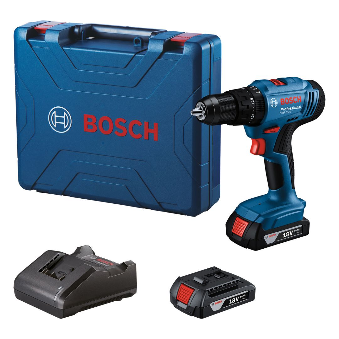 Bosch GSB 183-LI Cordless Impact Drill Set - Bethanie Hardware