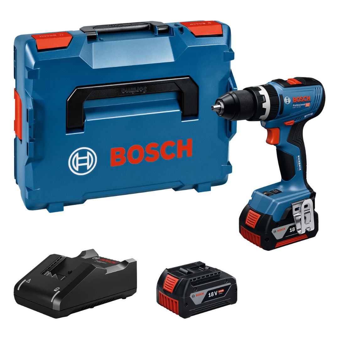 Bosch GSB 18V-65 Cordless Impact Drill Set - Bethanie Hardware