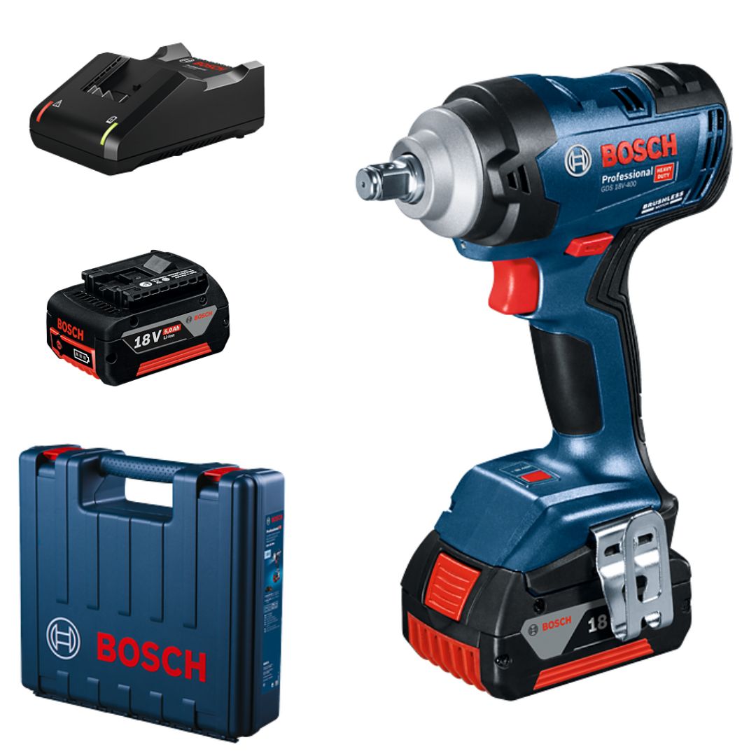 Bosch Professional Cordless Impact Wrench Kit | GDS 18V-400