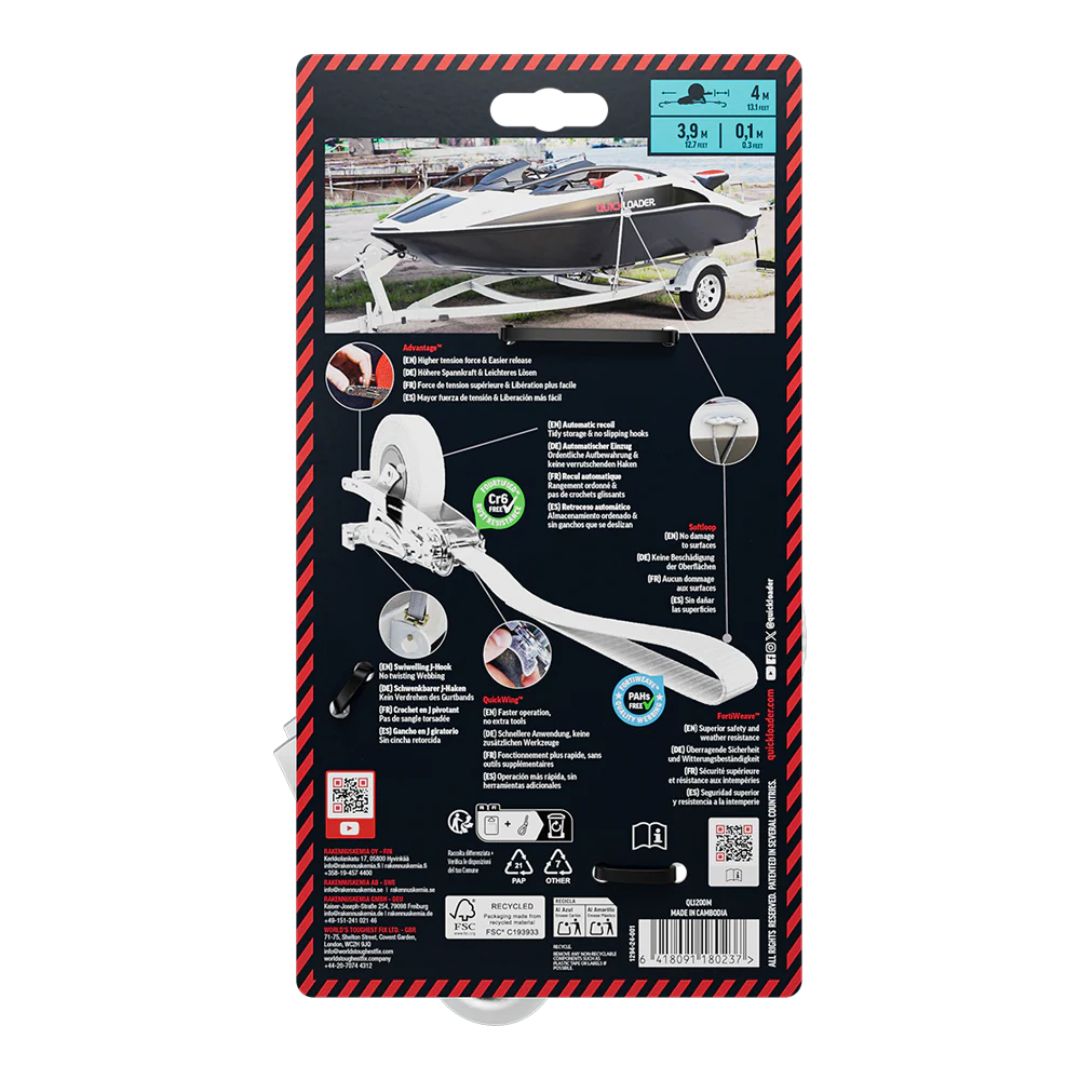 QuickLoader Tie Down | Retractable Marine | Medium Duty