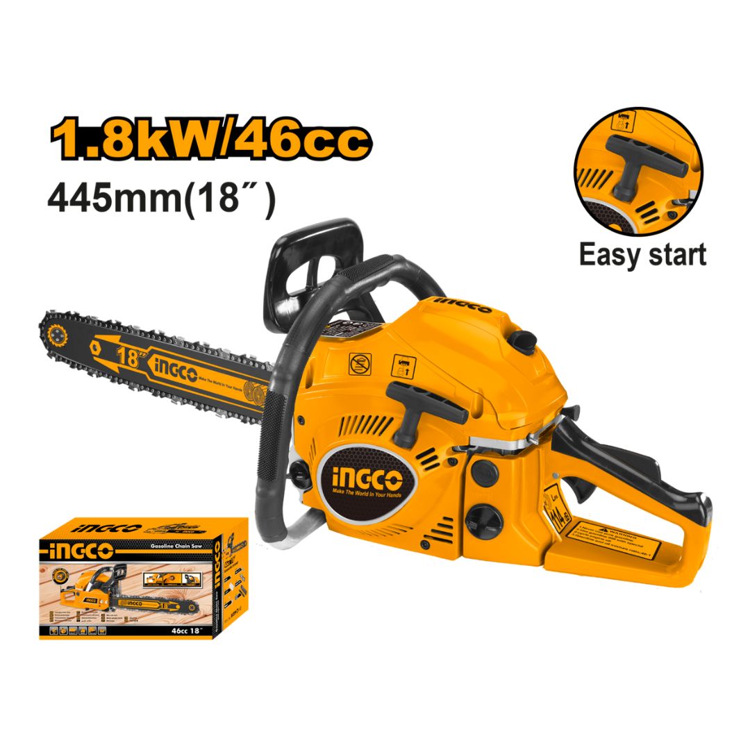 Ingco KETTINGSAAG 18" 46CC PET. 2ST