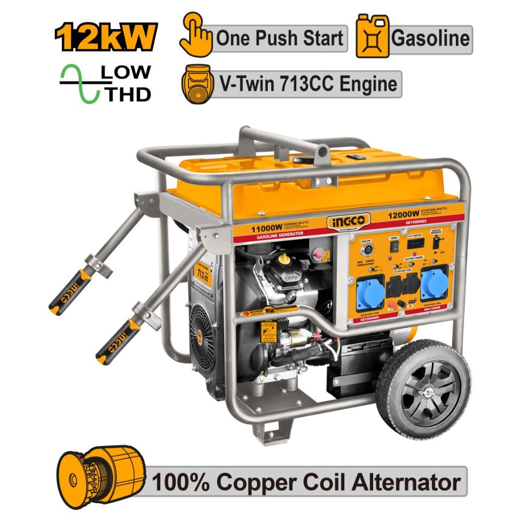 Ingco GENERATOR V TWEELING LUG VERKOEL 12.0KW 