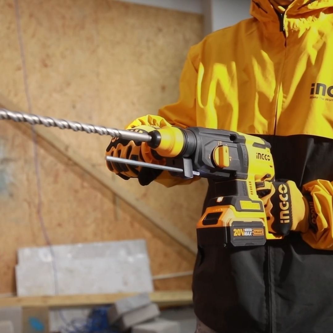 Ingco 20V Rotary Hammer SDS Plus Kit | 26 mm | Brushless | P20S