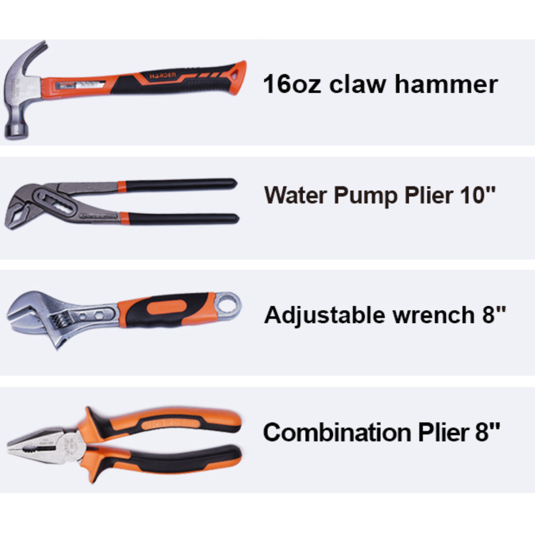 Harden Toolkit Set Aluminium Case 155 Piece