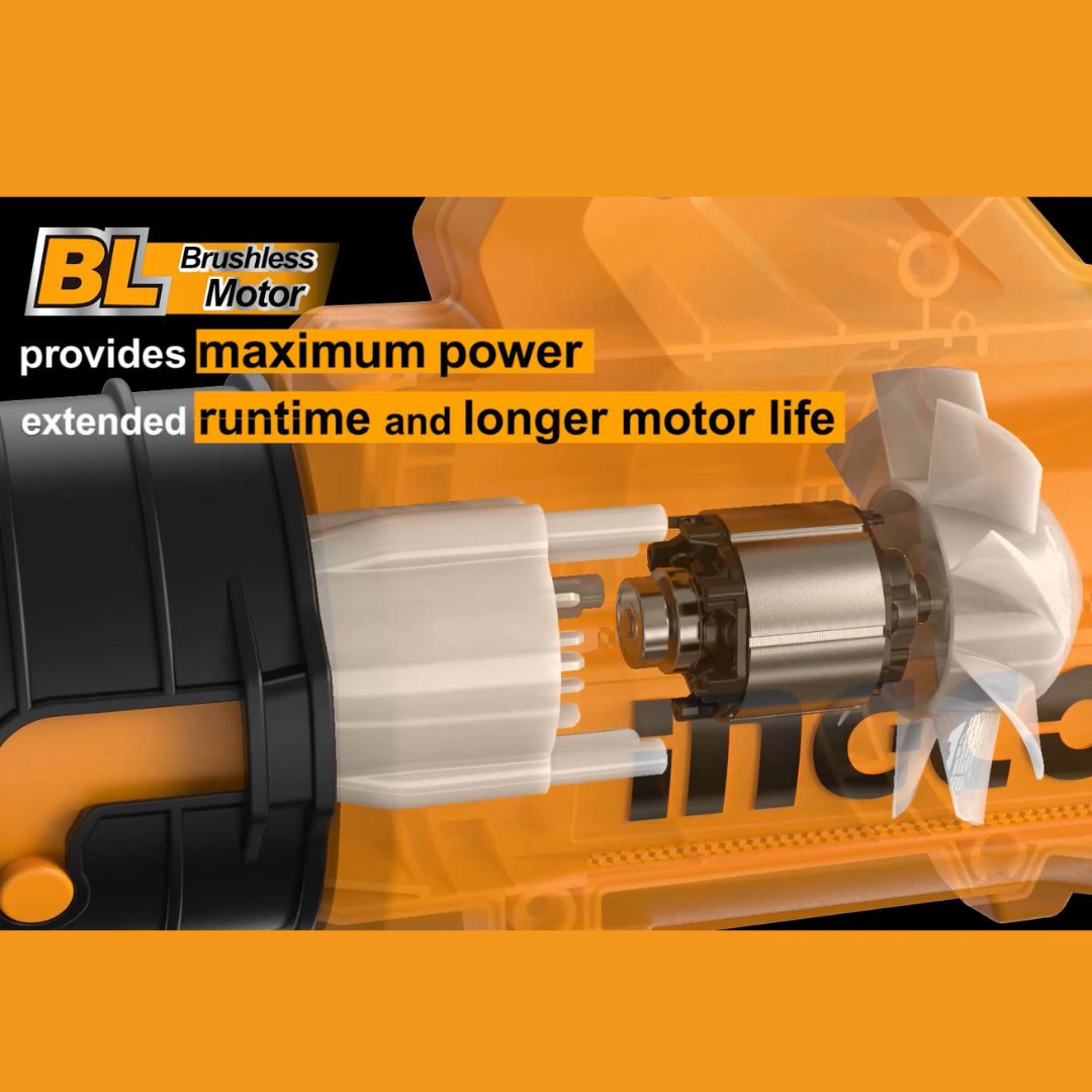 Ingco 20V Leaf Blower Brushless Kit | Variable Speed | P20S