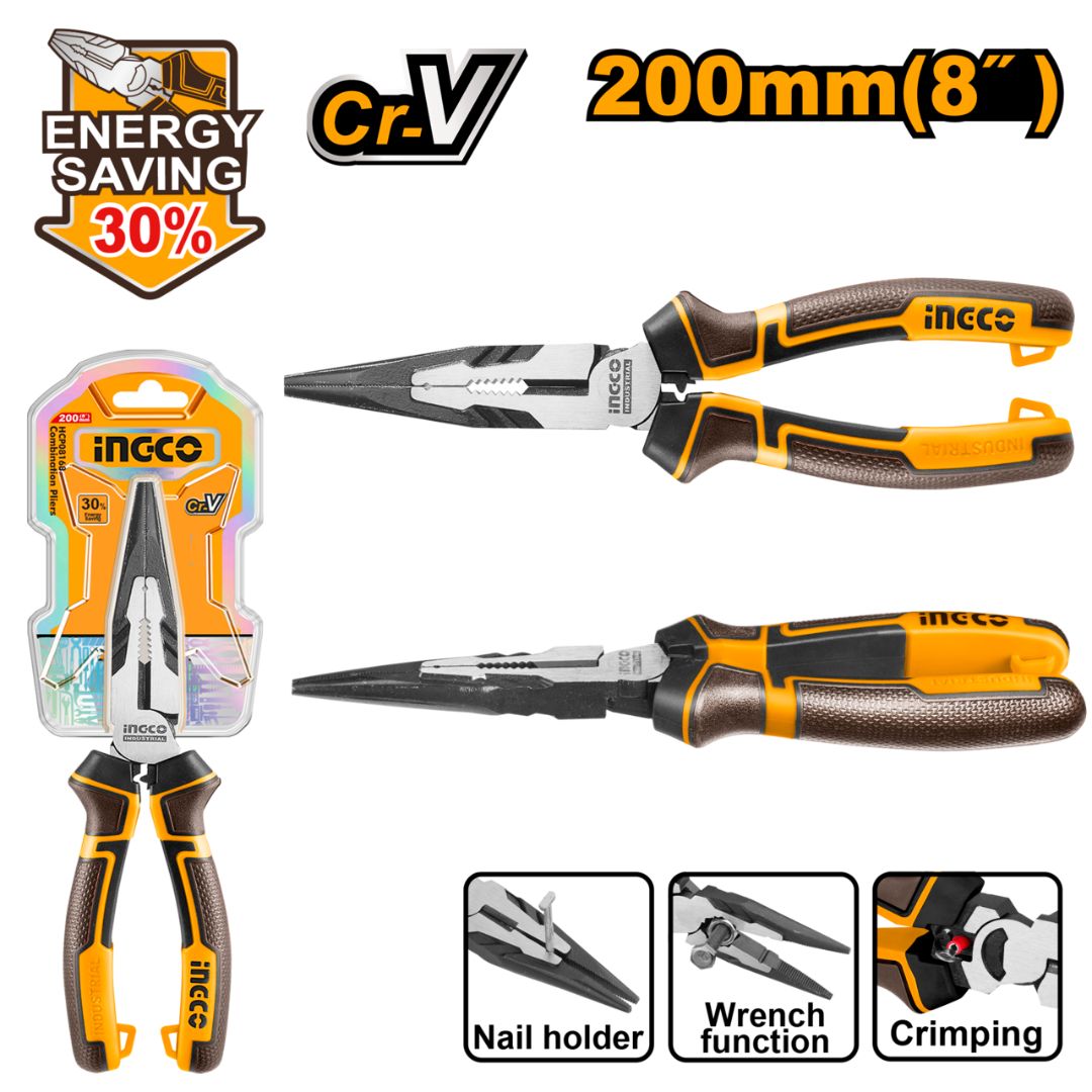 Ingco Plier | Long Nose | High Leverage