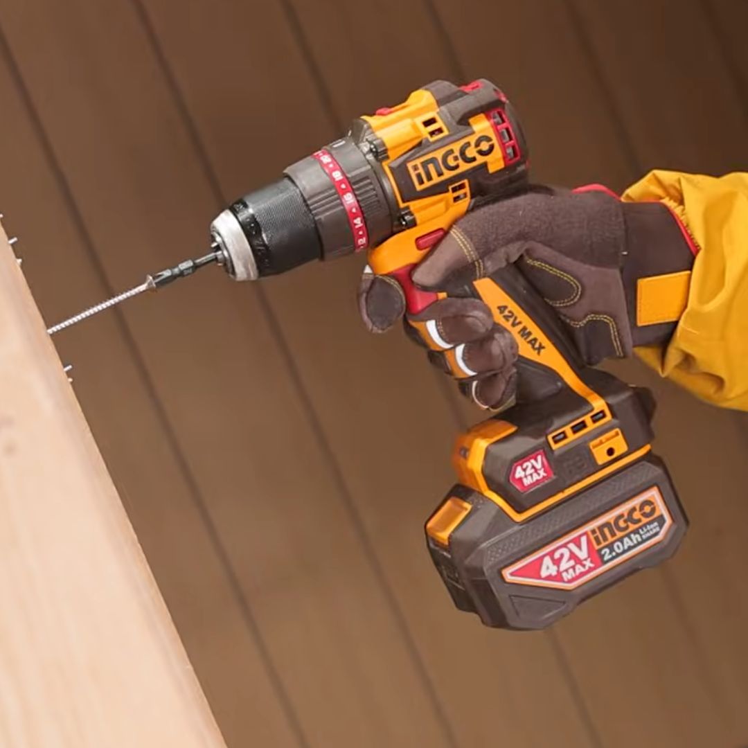 Ingco 42V Impact Drill Kit | 69 Nm | Brushless | P42M