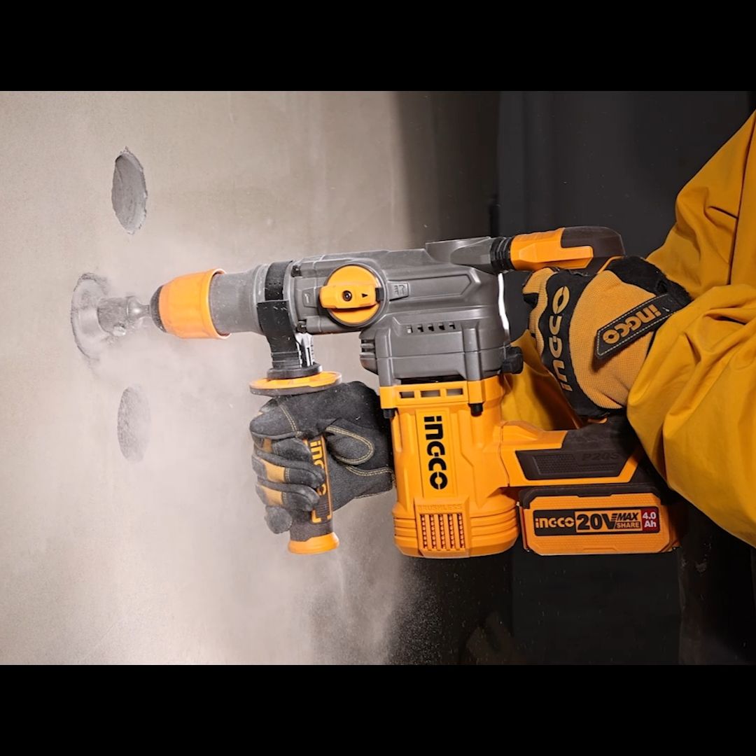 Ingco 20V Rotary Hammer SDS Plus Kit | 28 mm | Brushless | P20S