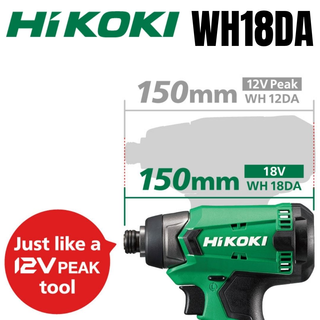 Hikoki 18V Cordless Impact Driver - WH18DA