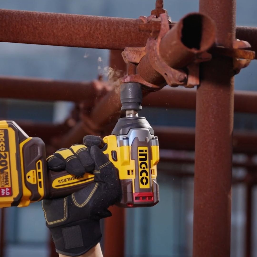 Ingco 20V Impact Wrench 1/2" Kit | 500 Nm | Brushless | P20S