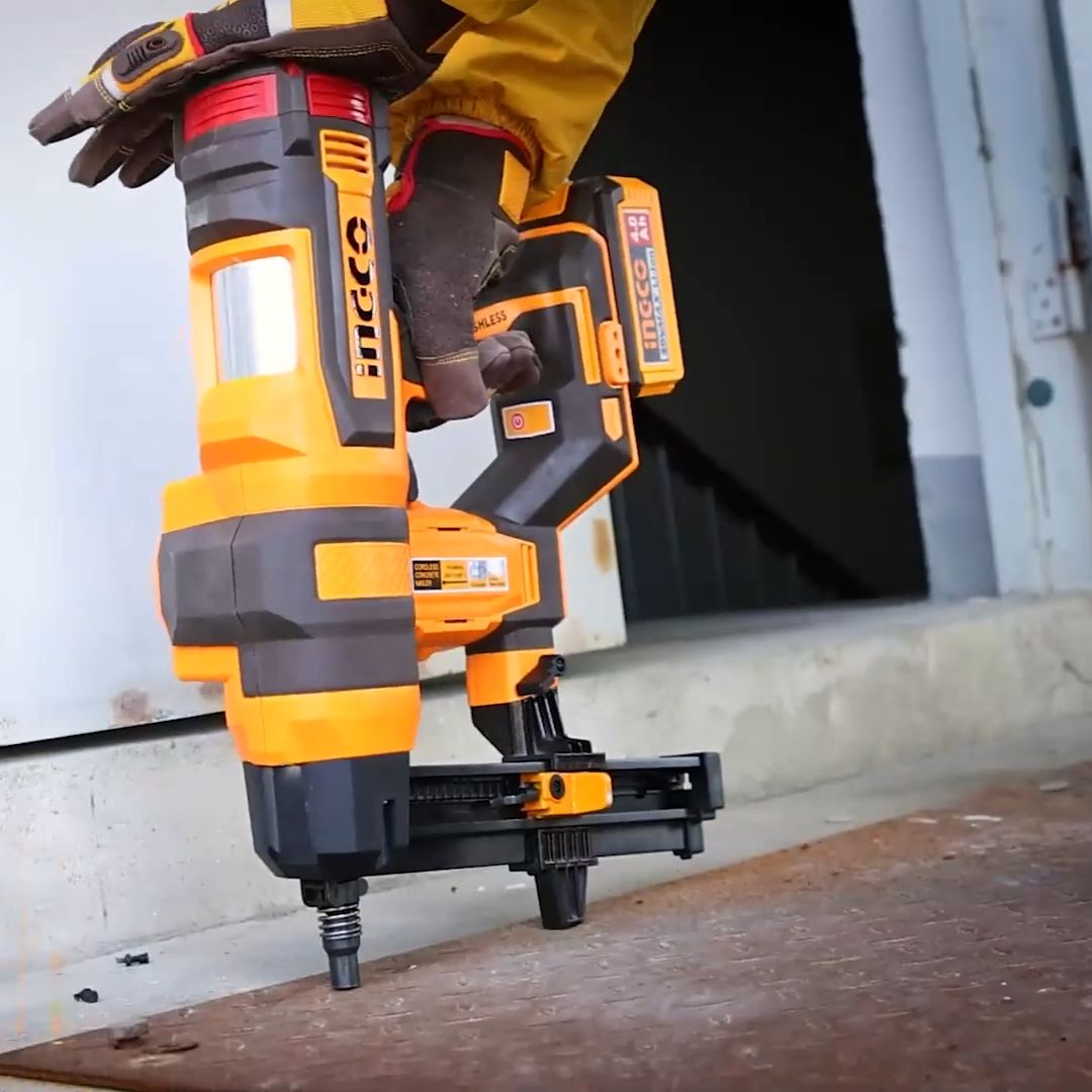 Ingco 20V Concrete Nailer 40 mm | Air Assisted | P20S