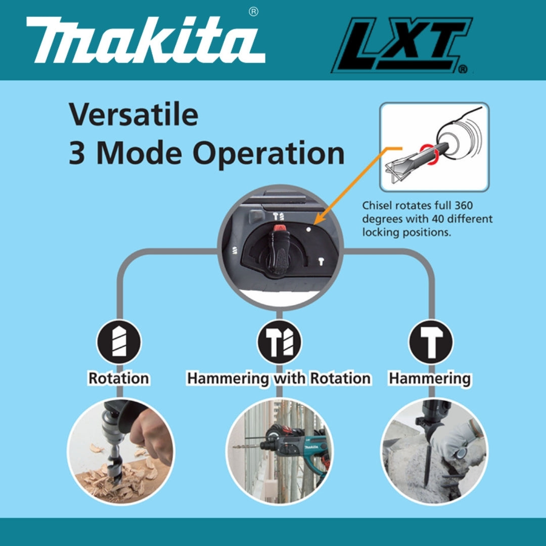 Makita 18V Combination Hammer SDS Plus - DHR202ZK