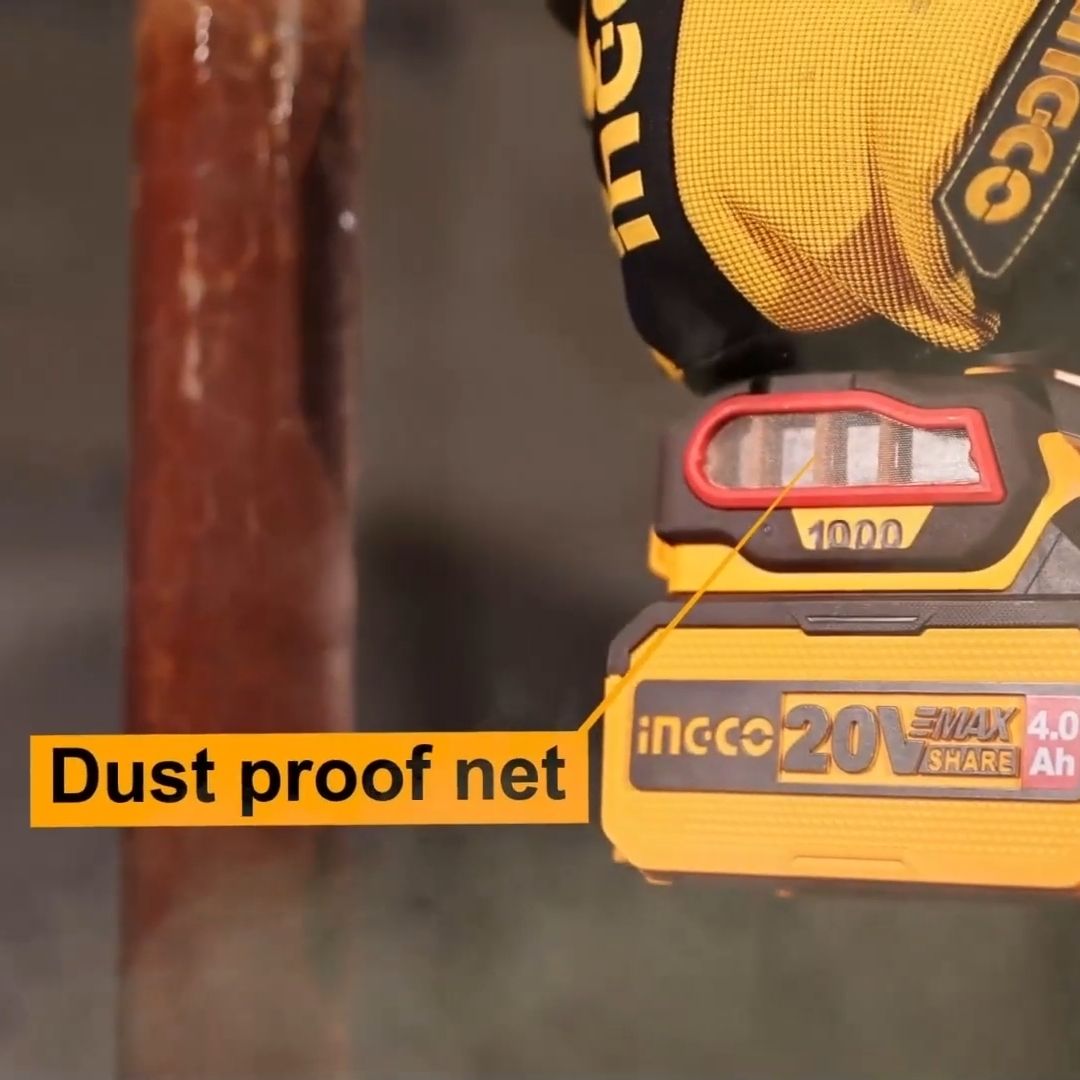 Ingco 20V Angle Grinder 115mm Kit | 1 000W | Brushless | P20S