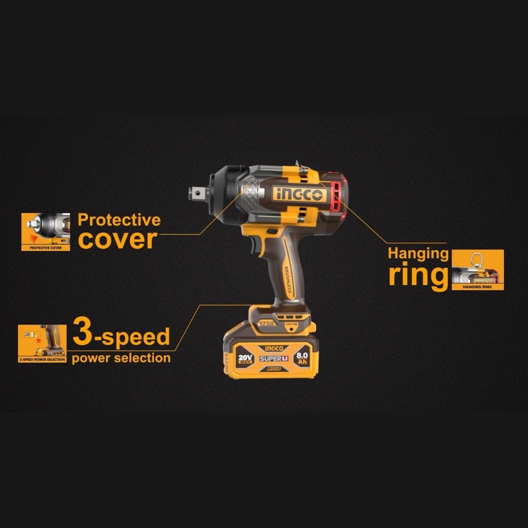 Ingco 20V Impact Wrench 3/4